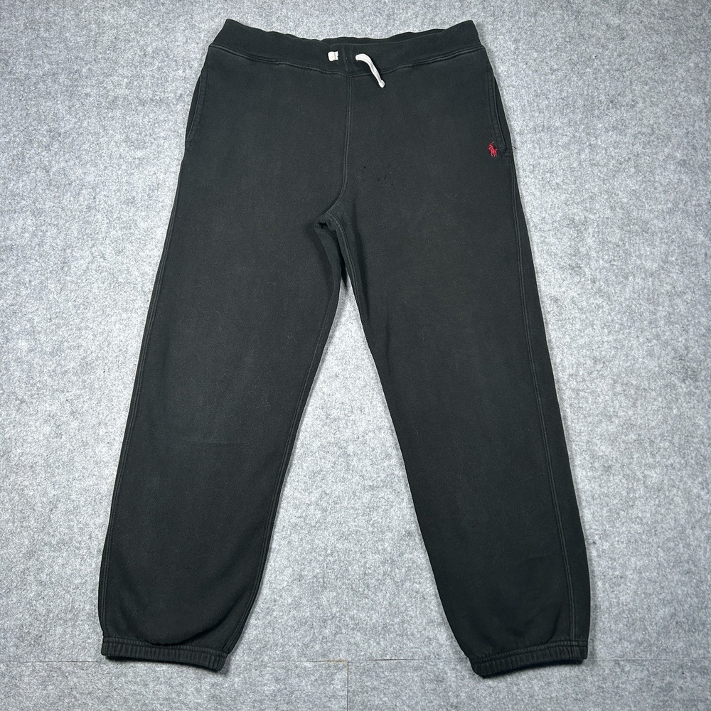 Polo Ralph Lauren Sweatpants Youth Size Large (14-16) Track Black Pony Logo